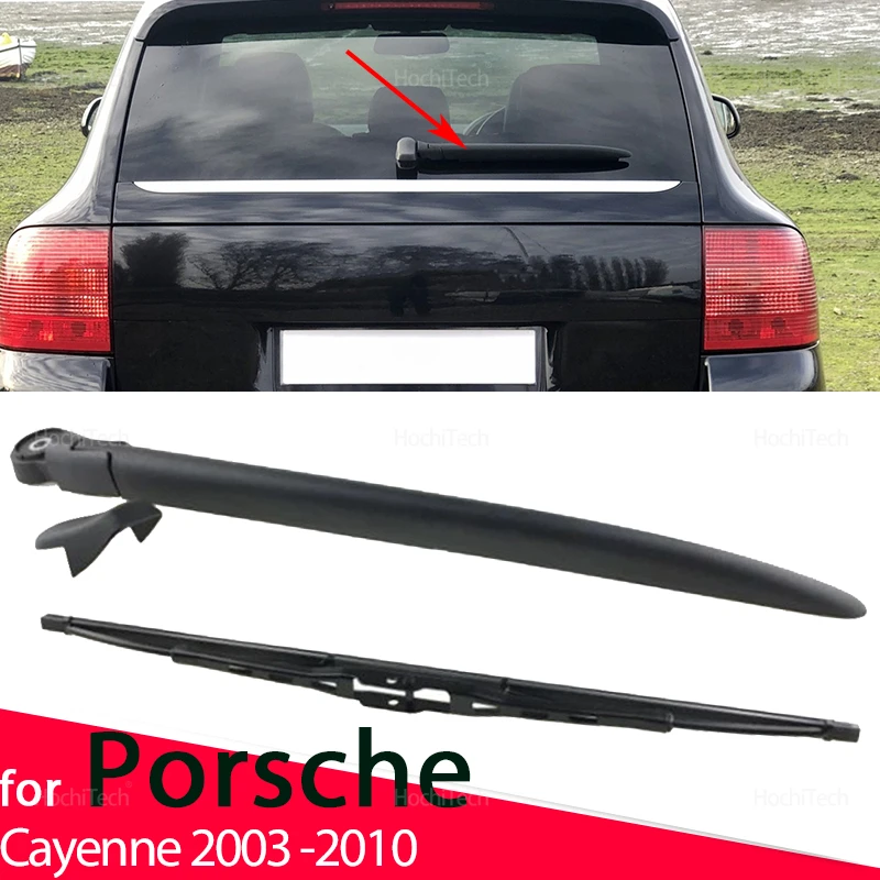 

For Porsche Cayenne 2003 -2010 SUV3.0 TDIAWD-9PA Car Accessories Car Rear Windshield Wiper Arm Blade Set Black Replacement
