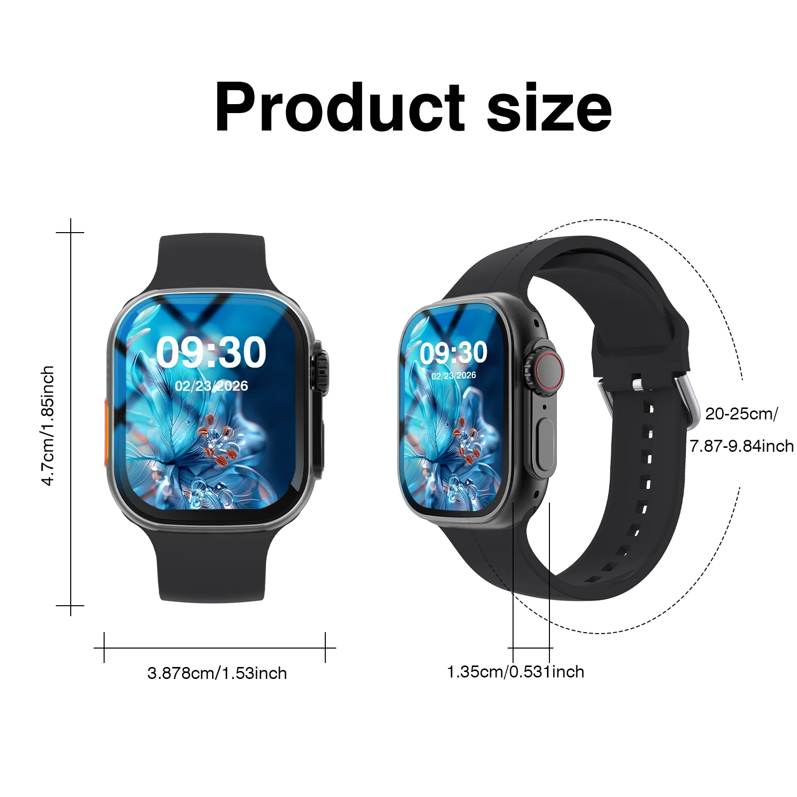 Latest Smart Watch, Premium HD Touchscreen, with Call Reminder/Multi-Dial/Multi-Sports Mode/Calendar/Weather Forecast/Alarm Reminder And More Functions, ,Suitable for Iphone & Android,Valentine'S Day/Christmas/New Year/Birthday Watch Gift