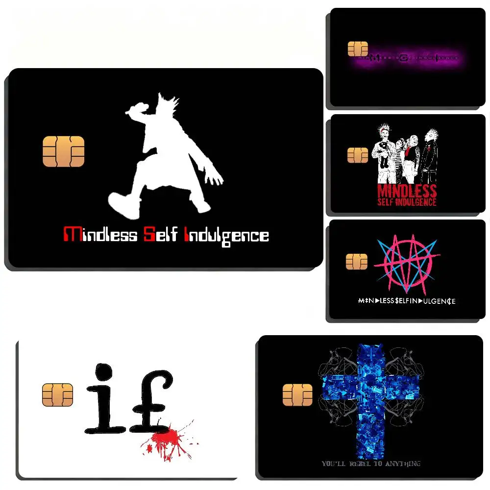 Band M-Mindless Self Indulgence Waterproof Skin Sticker Bank Bus Metro Access Card Protective Film Card Sticker Girl Gift
