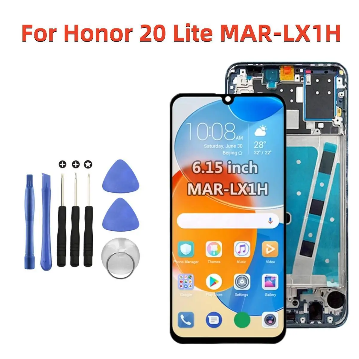 

6.15'' For Honor 20 Lite MAR-LX1H LCD Display Touch Screen Digitizer Assembly Replacement for honor 20s LCD Screen