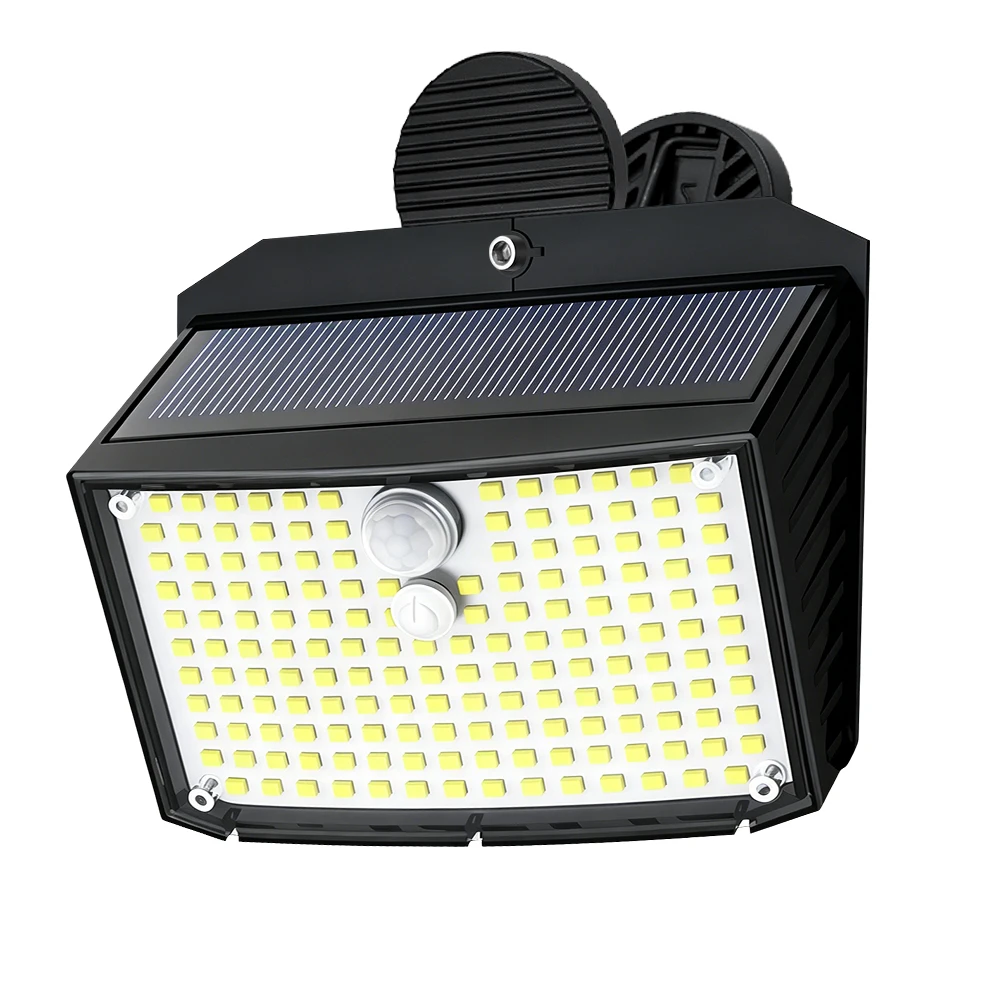 Clip-On 158/268LED Bewegungssensor Solar-Wandleuchten IP65 Solar-Geländerleuchten Outdoor Wasserdicht 3 Beleuchtungsmodi Sicherheits-Wandleuchte für Außenbereich, Zaun, Hinterhof, Terrasse, Garten,