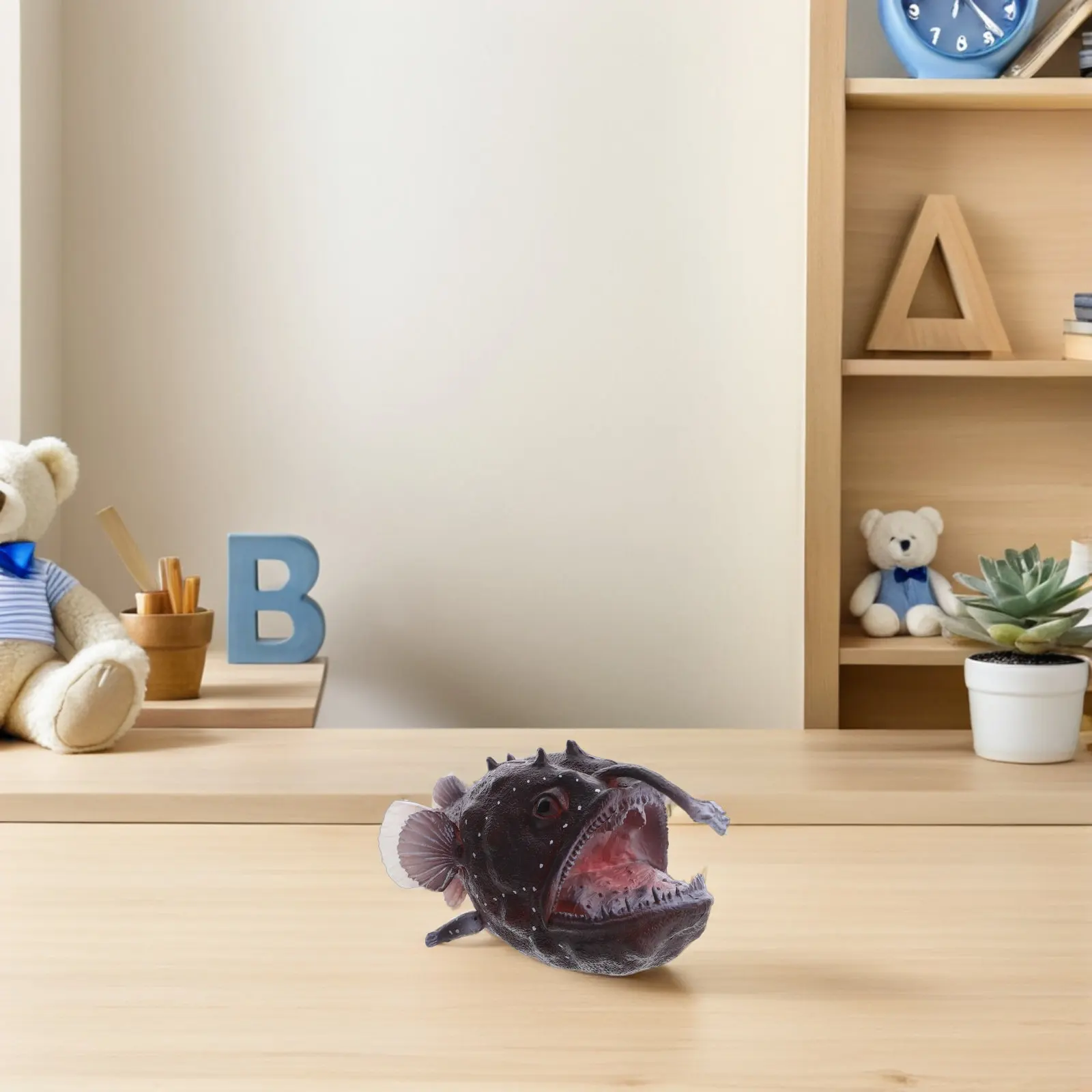 

Реалистичная фигурка глубоководной рыбы: развивающий декор для класса, украшение на тему океана, сувениры для вечеринок, настольное украшение для детей