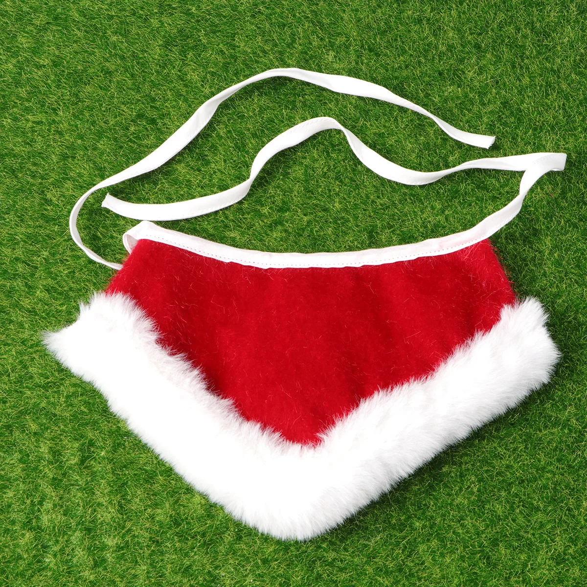 

Christmas Pet Cute Santa Claus Collar Bib Scarf Dog Cat Saliva Towel Red Size Supplies Christmas Dog Collar Bib