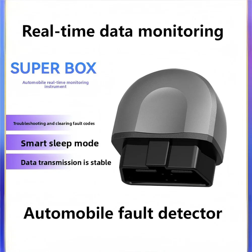 Automobile Fault Diagnostic Instrument Multifunctional OBD Bluetooth Real Time Monitoring Detection Instrument Automobile Parts