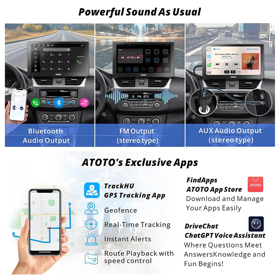 ATOTO P9 9 Android Car Stereo with CarPlay & Android Auto