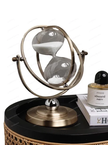 

Light luxury hourglass timer high-end office table home living room TV cabinet bookcase ornament