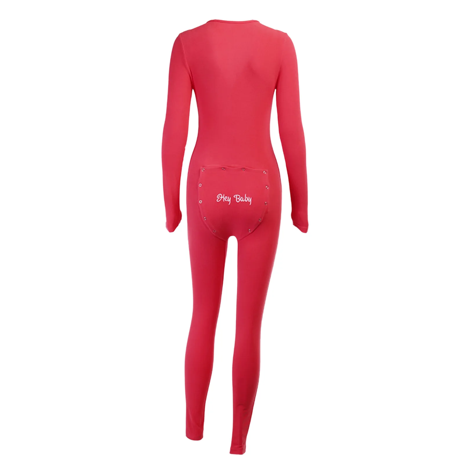 Jumpsuit piyama leher V dalam potongan renda seksi wanita Bodysuit Romper lengan panjang elegan dengan ikat pinggang