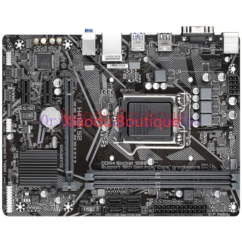 FOR GIGABYTE H410M S2 Motherboard Intel H410 Socket 1200 DDR4 mATX VGA Core USB 3.2