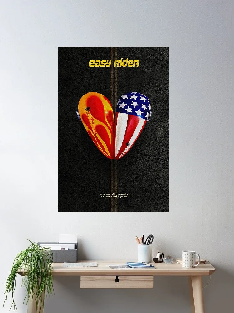 Easy Rider Art Print Canvas Poster, Living Room Decor, Home Wall Picture
