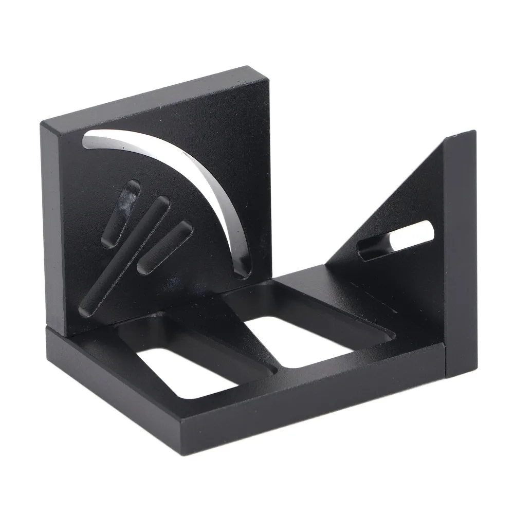 

2pcs Aluminum Alloy 3D Woodworking Square Multi Angle Black Multi Angle Measuring Ruler Carpenter Square Protractor Carpenter