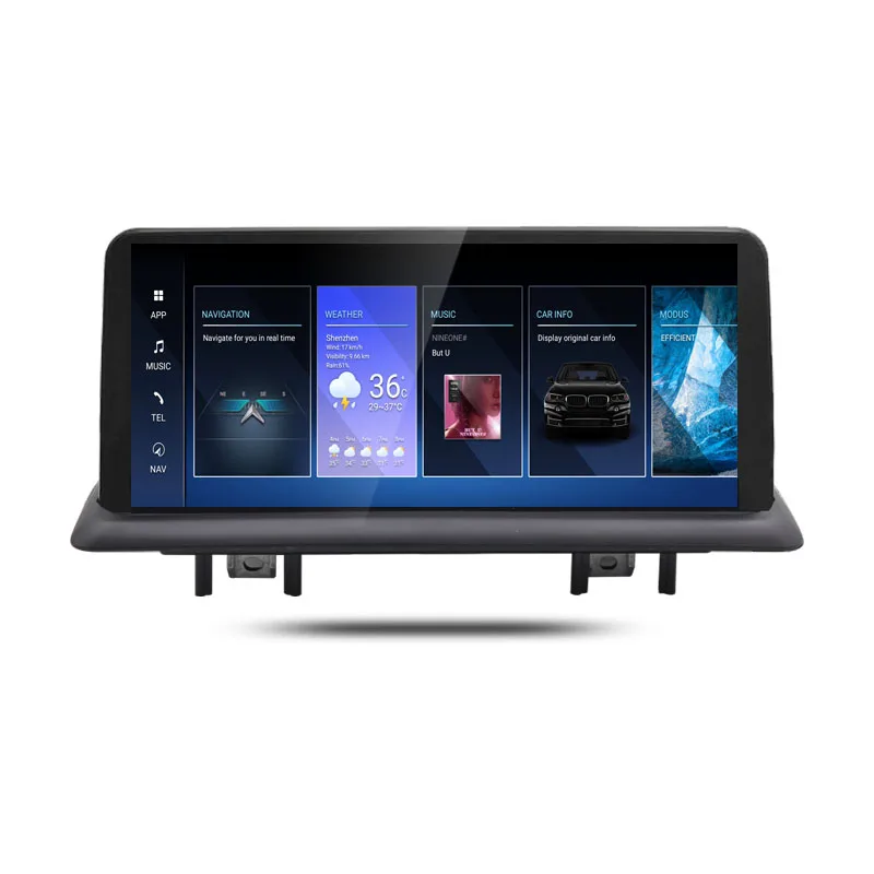 10.25 Inch IPS Touch Screen Snapdragon Android 13 Car Multimedia Carplay for   1 Series E81 E82 E87 E88 GPS Navigation