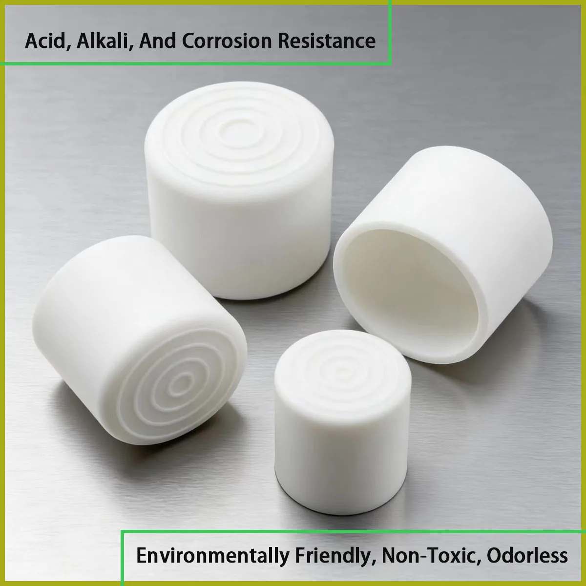 A White PVC Soft Rubber Protective Cover with a Diameter of 10-50mm Is Used for Hardware Fittings, Cables, Furniture Feet, Etc image 5