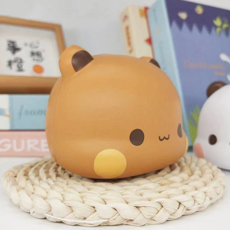 Bonito bubu dudu squeeze brinquedo de estresse kawaii forma dos desenhos animados panda alívio do estresse brinquedos recuperação rápida boneca natal/aniversário presente