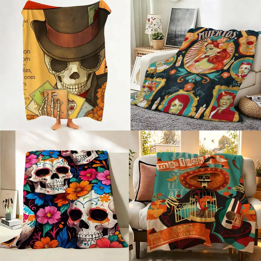 Movie D-Day O-Of T-The D-Dead Throw Flannel Throw Blanket Suitable for Sofa、Living Room、Bedroom