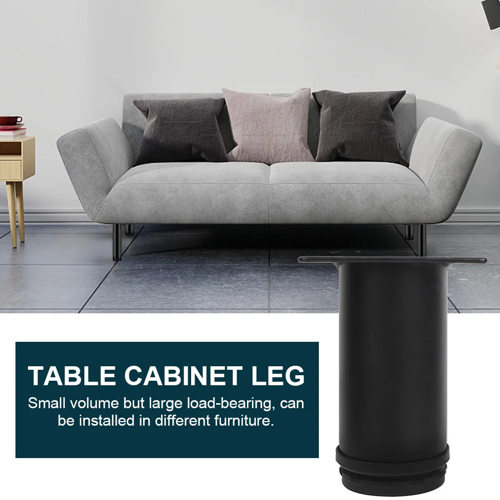 

4Pcs Professional Stainless Steel Furniture Legs Small Volume Large Load-Bearing for Multiple Uses Adjustable Tea Table Leg