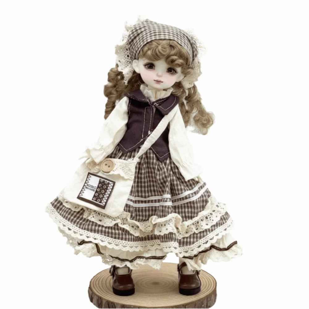 30cm Height BJD Doll Clothes High Heel Elegant Dress Princess Figurine Clothing 6 Pointed Ball Joint Doll Dress Gift for Girls - view 3