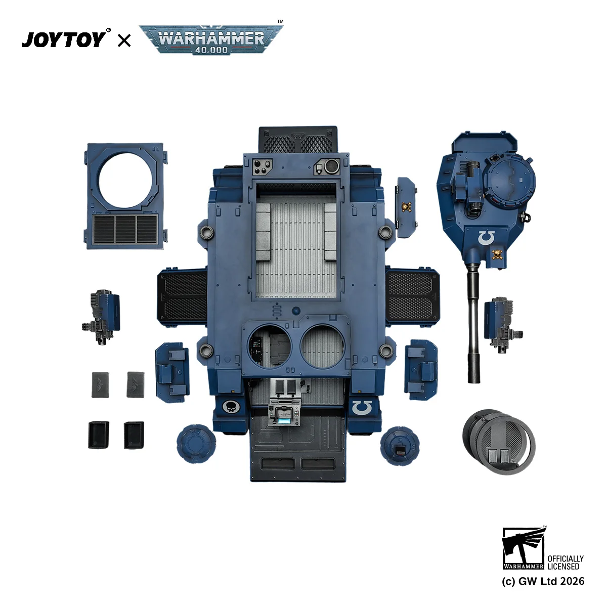 JOYTOY 1/18 Warhammer 40K Action Figures Ultramarines Predator Destructor with Turret-Mounted Autocannon - view 5