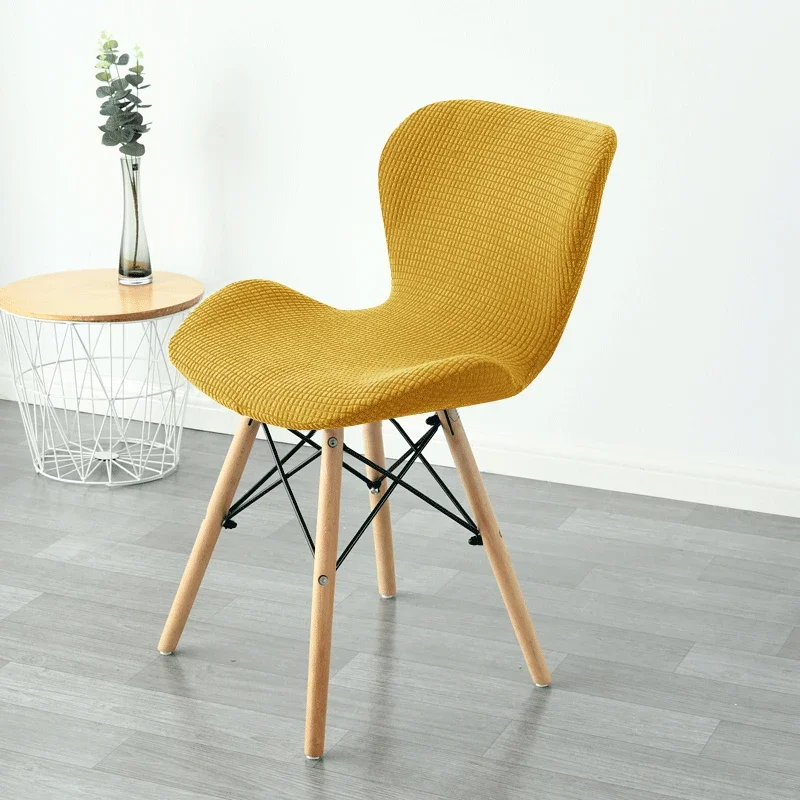 1pc Butterfly Curved Chair Cover Stretch Spandex Ant Chair Covers Elastic Polar Fleece Bar Stool Seat Slipcovers for Living Room