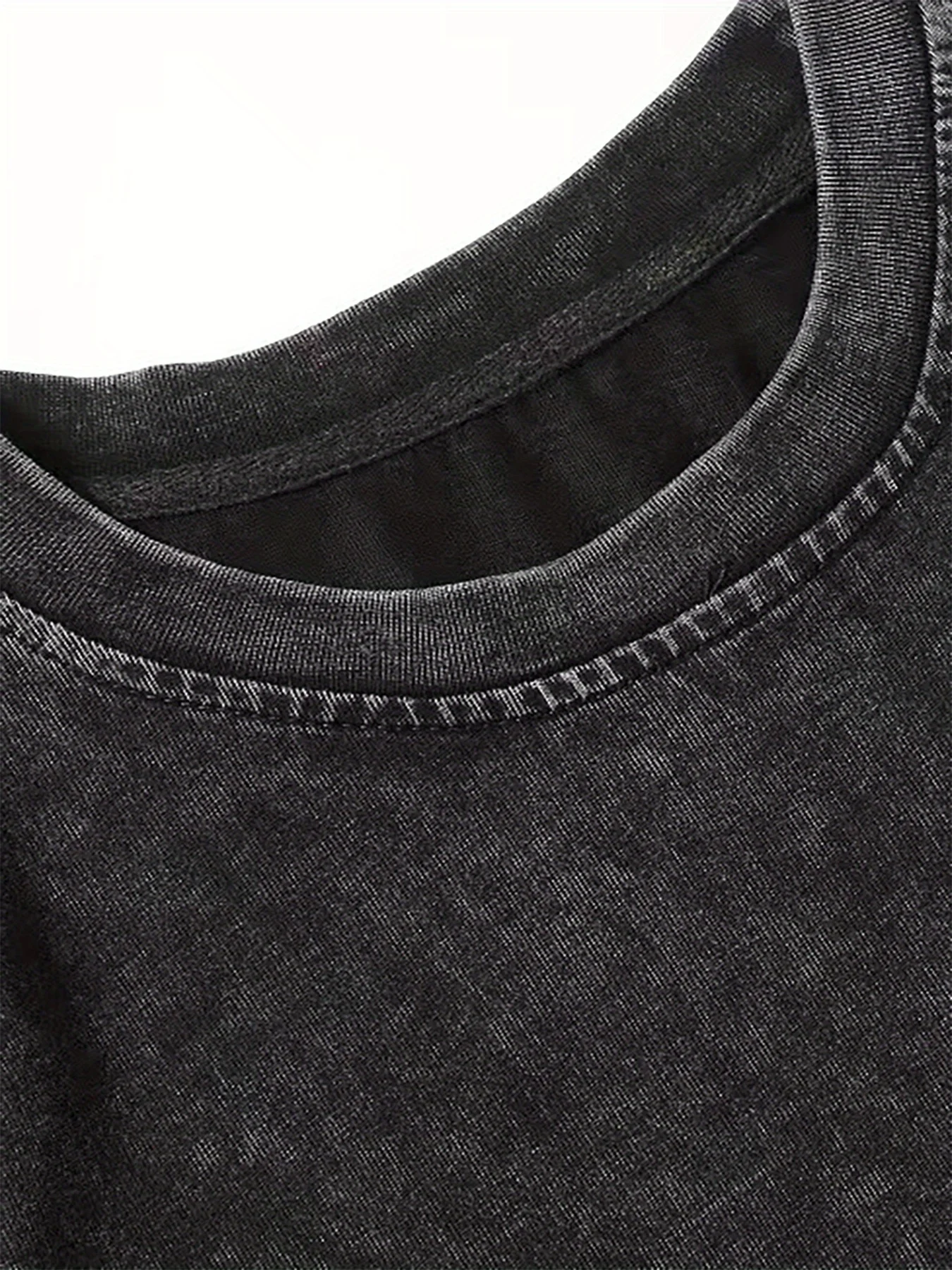 MTV الموسيقى التلفزيون شعار طباعة القطن تي شيرت خمر الأسود غسلها تي شيرتات قصيرة الاكمام الرجال النساء ريترو Y2K الجولة الرقبة المحملة القمم #3