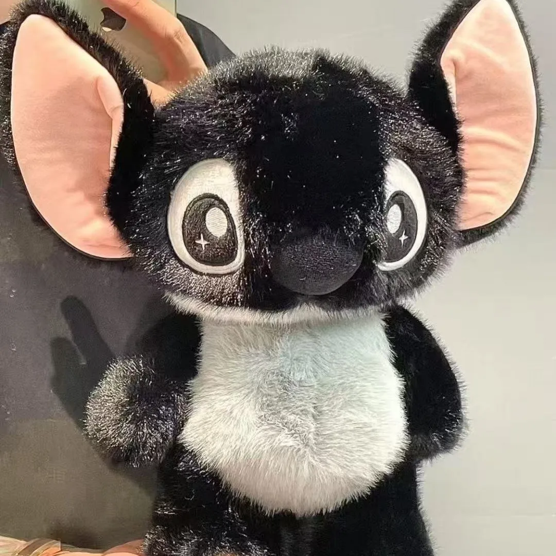 

Плюшевая кукла Stitch, мягкая черная плюшевая игрушка Stitch, мягкая кукла 30 см, плюшевая игрушка из мультфильма аниме, детский подарок на день рождения