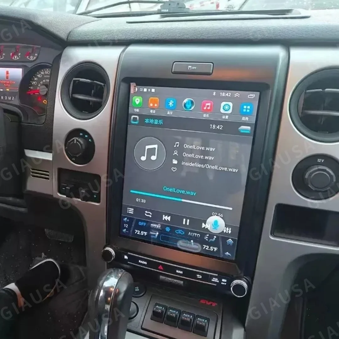12.1 بوصة تعمل باللمس أندرويد 14 راديو السيارة لفورد F150 2013-2015 اللاسلكية Carplay السيارات لتحديد المواقع مشغل وسائط متعددة ستيريو رئيس وحدة