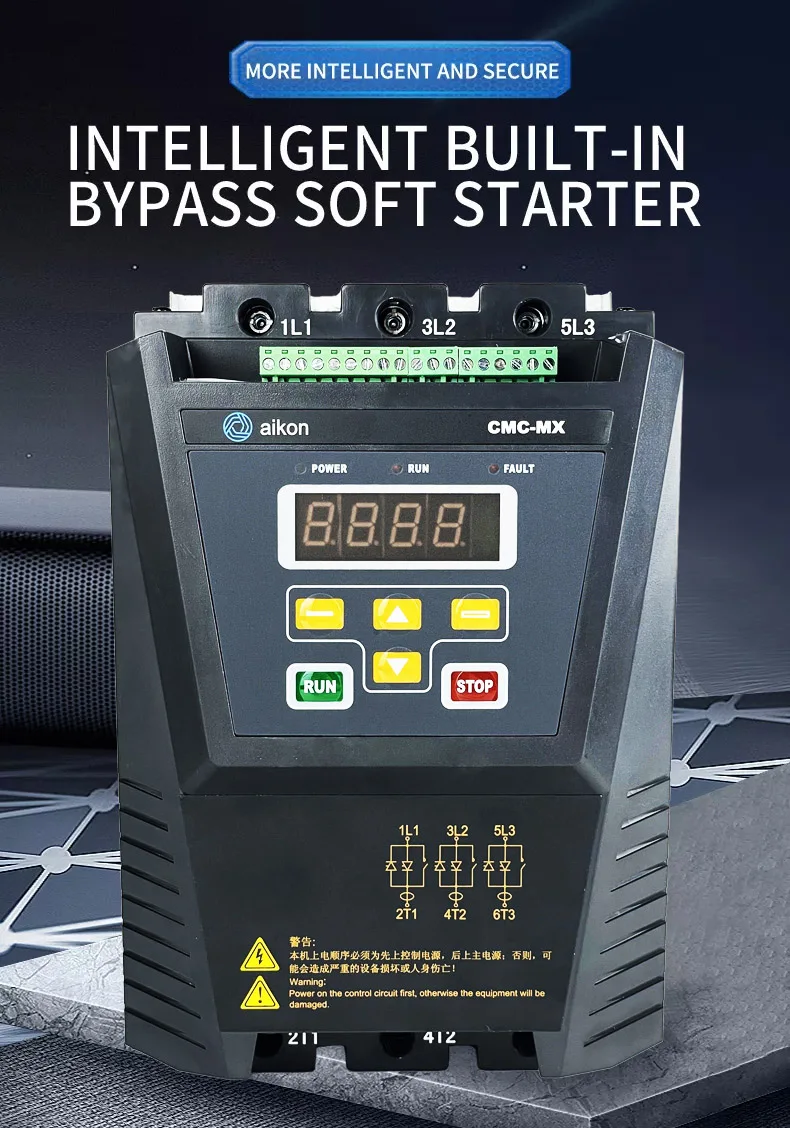 Modulo controller elettrico intelligente TLF Controller Bypass Avviatore morbido trifase 380 V per compressore d'aria