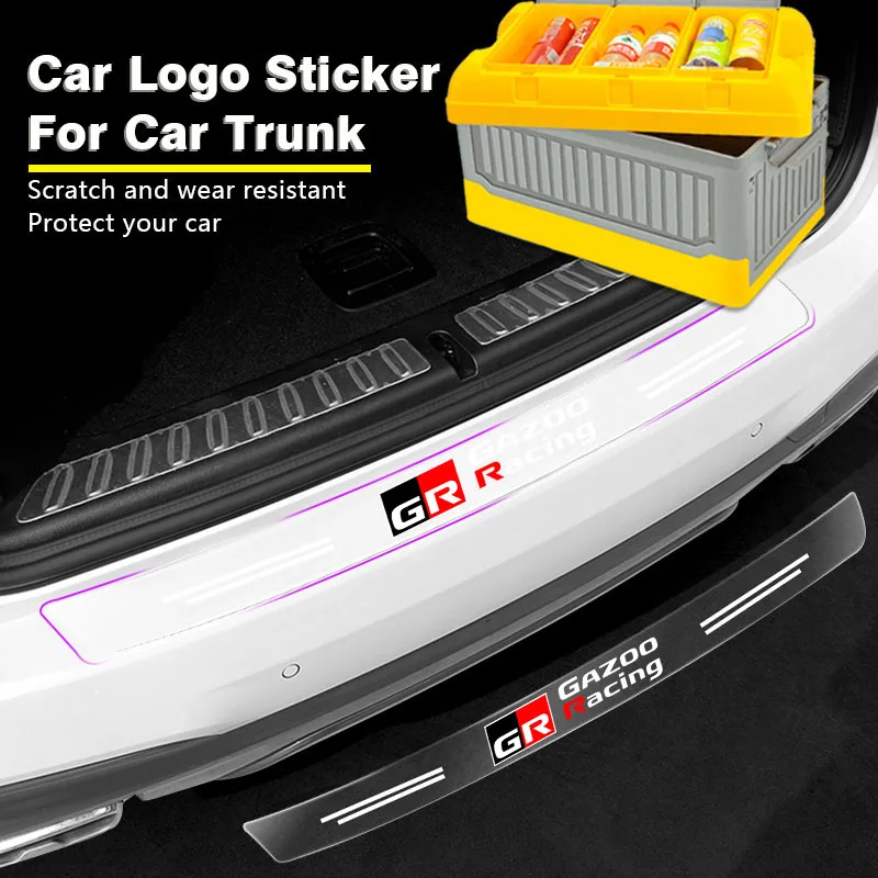 

1Pcs Transparent Car Trunk Badge Protective 3D Sticker For Toyota GR Sport Gazoo Racing Yaris Corolla Hilux Supra