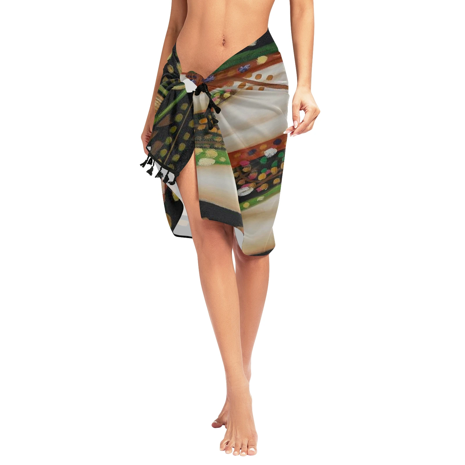 Classic oil painting Twill cotton Pareo Beach Cover-Ups Women  Beach Dress Bikini Bathing Swimwear Cover Up snow Sarong Scarf