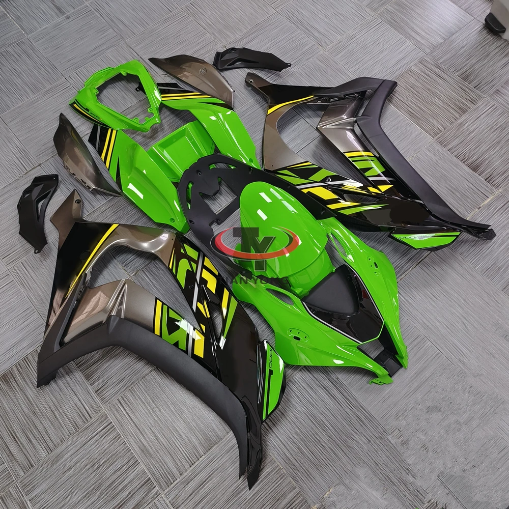 Motorcycle For Kawasaki ZX10R ZX 10R 2016-2017-2018-2019-2020 Full Fairing Kit Bodywork Cowling Bright Green Yellow Black Prints