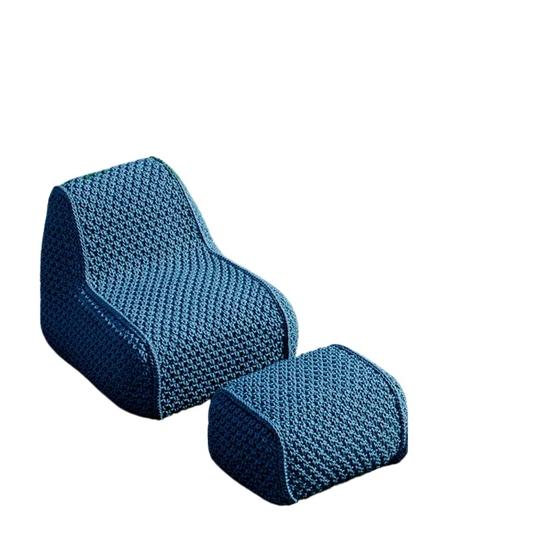 Outdoor rattan sofa combination pedal, leisure outdoor garden courtyard villa balcony living room braided rope