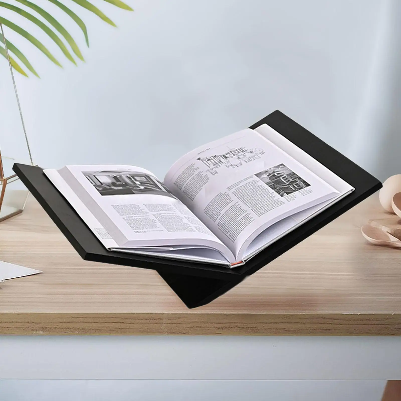 

Book Stand Portable Compact Artwork Display Rack for Kitchen Desktop Bedroom