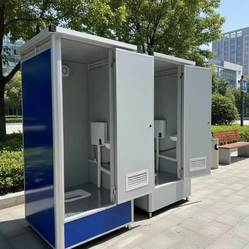 Deluxe Mobile Toilet Restroom Cabin Double Room for Events Sites Public Places Campgrounds RV Parks Comfort Site Use