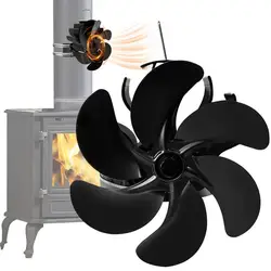 Log Burner Fan Wall Mounted Clamp Fireplace Fan Thermodynamic Hanging Fireplace Fan Heating Fan Efficient Heat Distribution