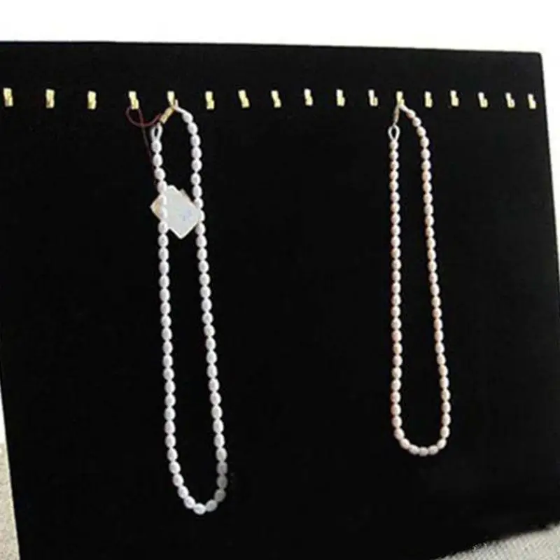 400A Black 17 Hook Necklace Jewelry Tray Display (17 Hook Necklace Display)