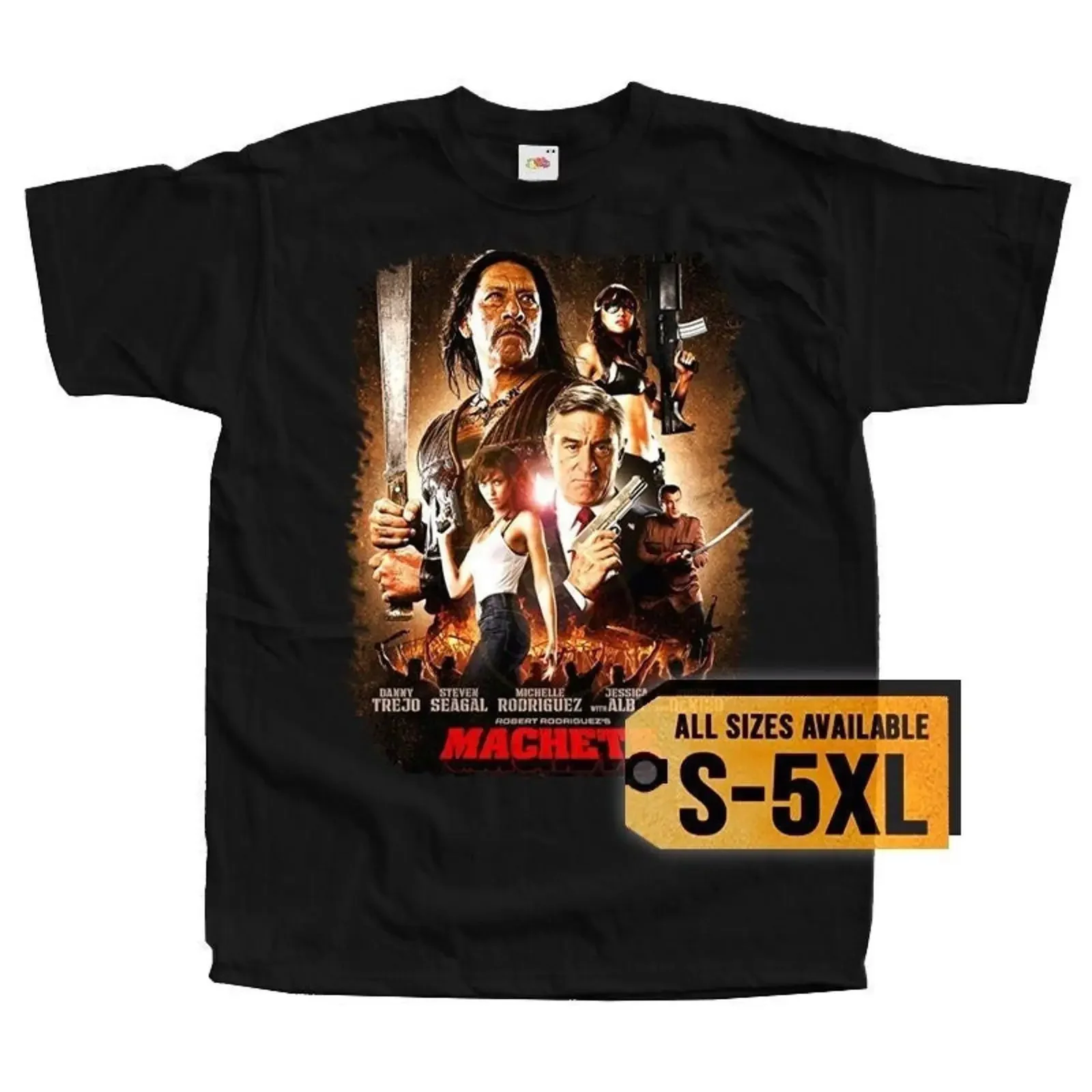 Machete Kills V6 Poster Men T Shirt all sizes S 5XL vintage Washed streetwear Top For Everyday Wear Unisex Casual Slightly