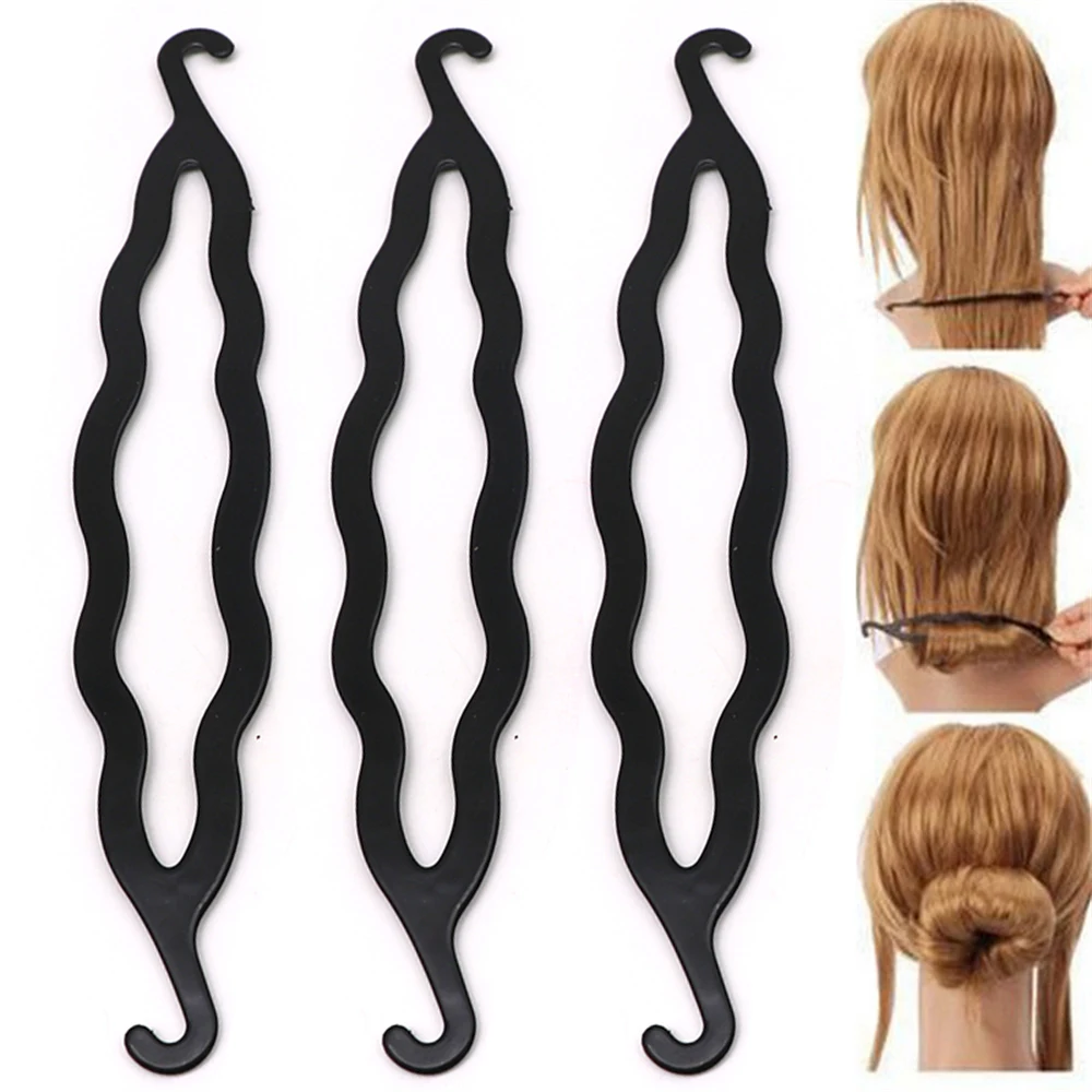 1-6Pcs/Set Multiple Magic Hair Braided Tool Women Girl Hair Donut Bun Maker Hairpins Twist Hair Clip Styling Tool Hair Accessory