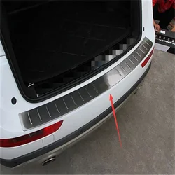 stainless steel Rear Bumper Protector Sill Trunk Rear guard Tread Plate Trim For Audi Q5 2009 2010 2011 2012 2013 2014-2016