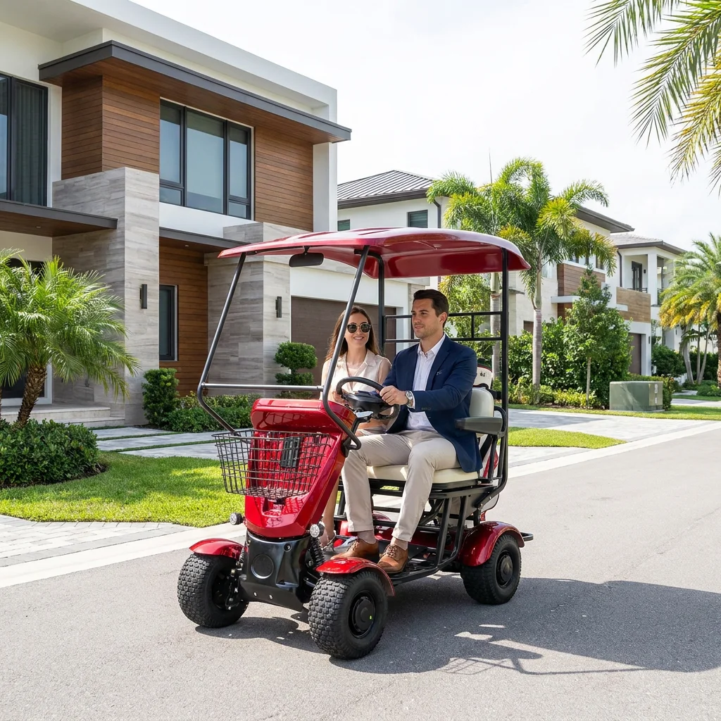 2 Seats Stretcher Electric Ambulance Vehicle 60V Lithium Battery Golf Buggy Short Distance Shuttle Cart