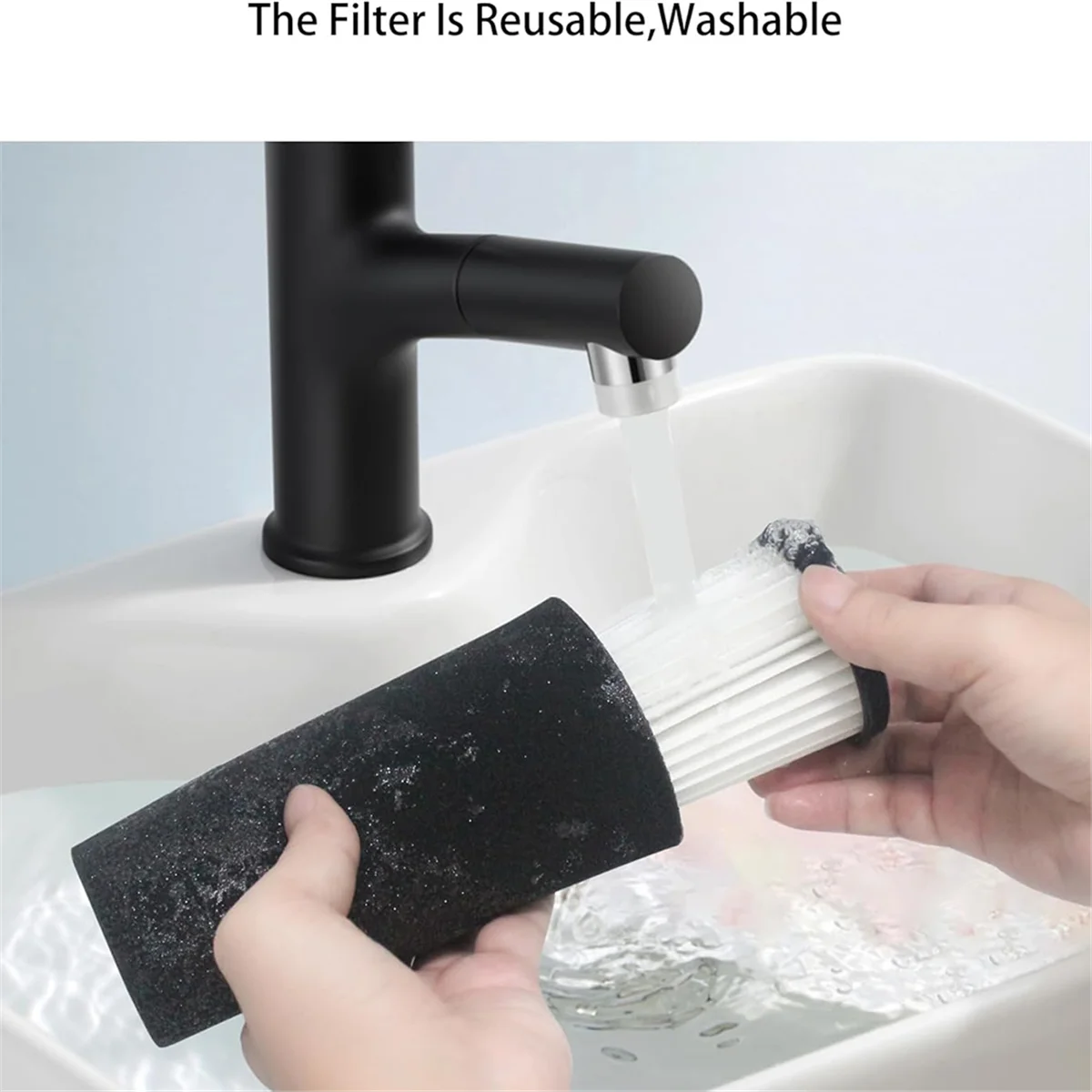 استبدال فلتر F112 للمكنسة الكهربائية المستقيمة Dirt Devil، مجموعة مرشحات محاصرة رائحة ما قبل المحرك، استبدال الجزء AD47936_ABGP