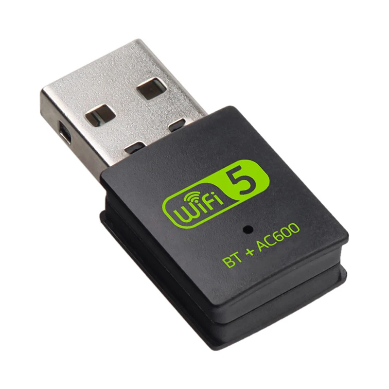 Tarjeta de red inalámbrica de doble banda, receptor de ordenador de alta velocidad 5G, Usb, Bluetooth 5,0, Wifi, 2 en 1, 600M