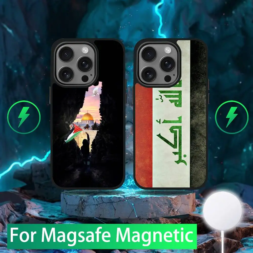 

I-Iraq Flag Nation Phone Case For iPhone 16,15,14,13,12,11,Pro,Max,Plus,Mini,SE New Magsafe Magnetic Wireless Charging