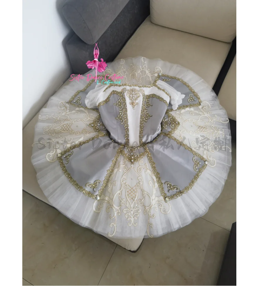 High-end professional ballet classical TUTU plate skirt performance competition dress women's costume customization