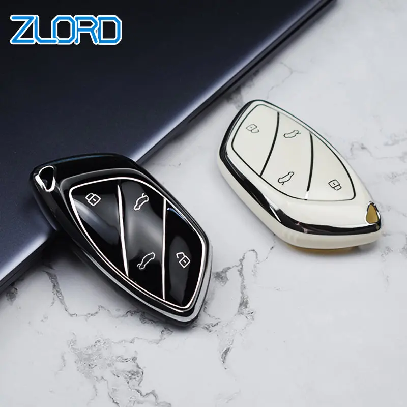 Car Smart Key Case Cover Fob For Roewe Marvel-X Feifan Marvel-R 2018 2019 2020 2021 Soft TPU Keyless Protector Shell Accessories
