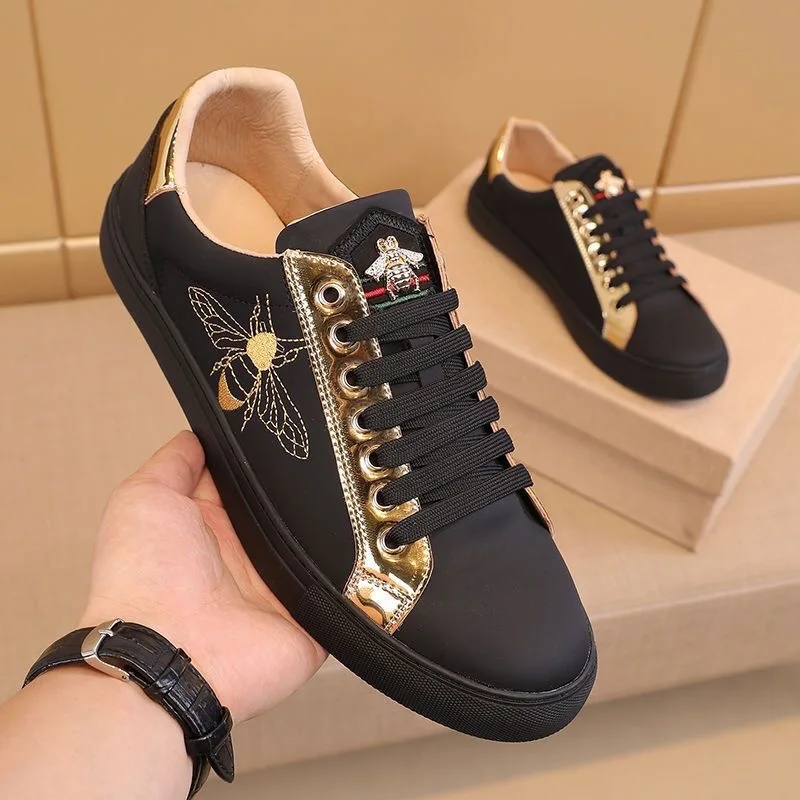 Men's Lac-up Sport Shoes outdoors Handmade Leather Casual Shoes Design Sneakers Man Comfortable Sports shoes