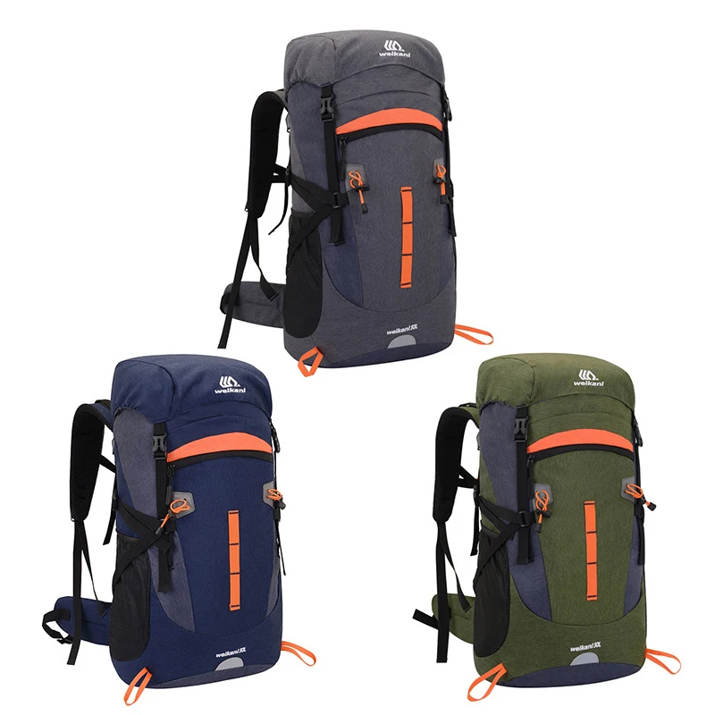 50L Trekking Backpack Outdoor Climbing Camping Mountaineering Rucksack Sports Men Women Waterproof Travel Nature Hike Bagpack