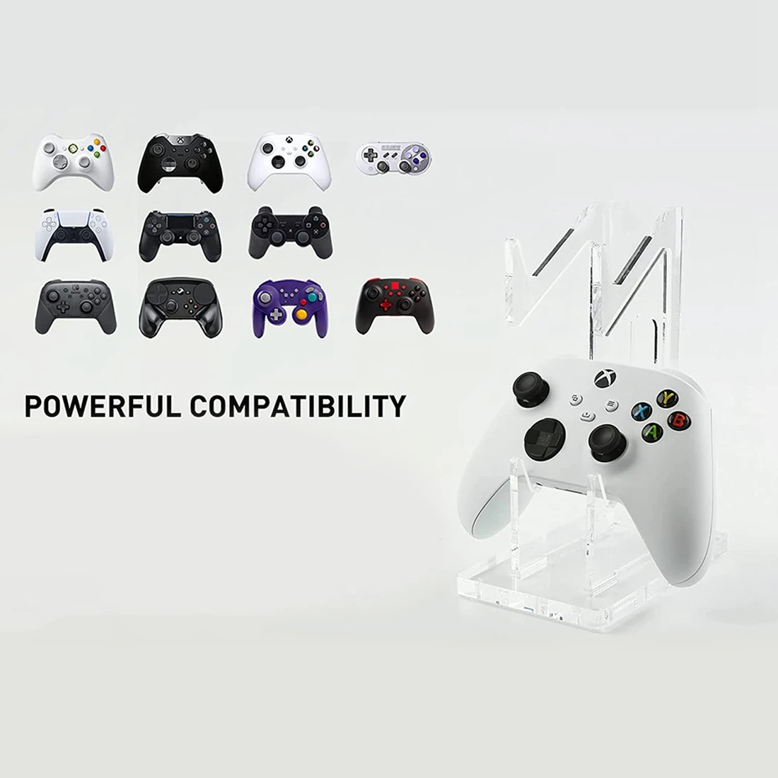 

Universal Controller Holder for PS4 PS5 Xbox ONE Switch (Transparent)