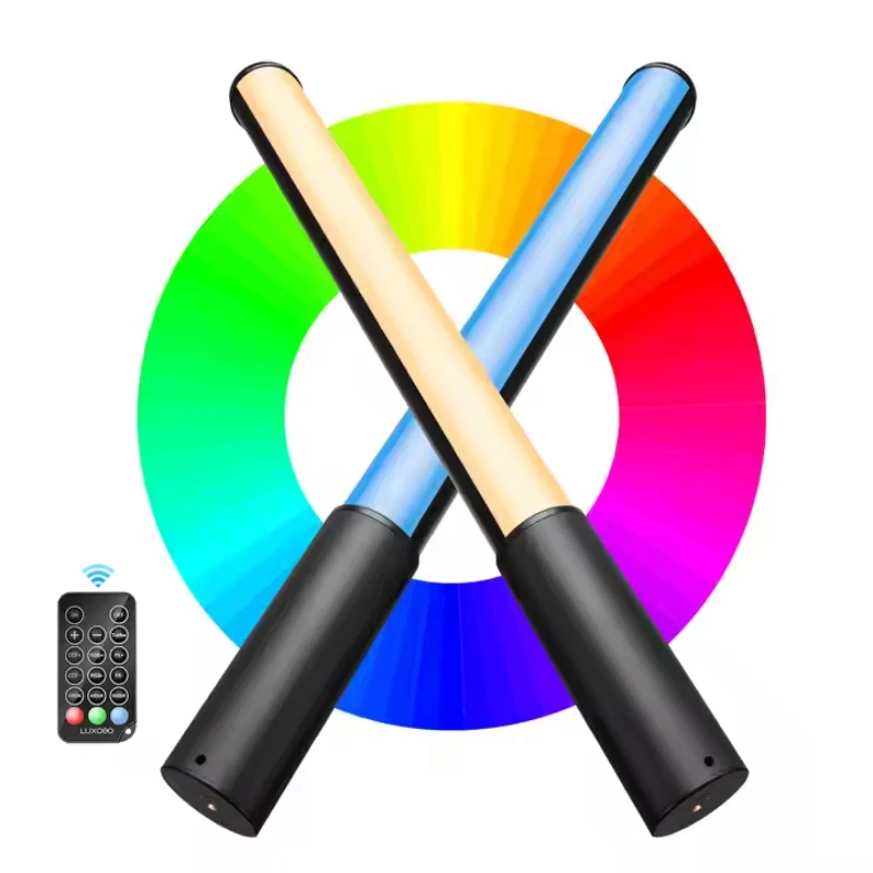 

LUXCEO Handheld RGB Colorful Stick Light 40CM LED Light Wand CRI 95+ 2500K- 6500K Photography Studio Photo Lamp