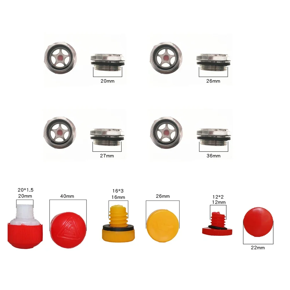 

Air Compressor Accessories Plastic Oil Plug- Aluminum Oil Mirror Pump Accessories Air Tools Accessories
