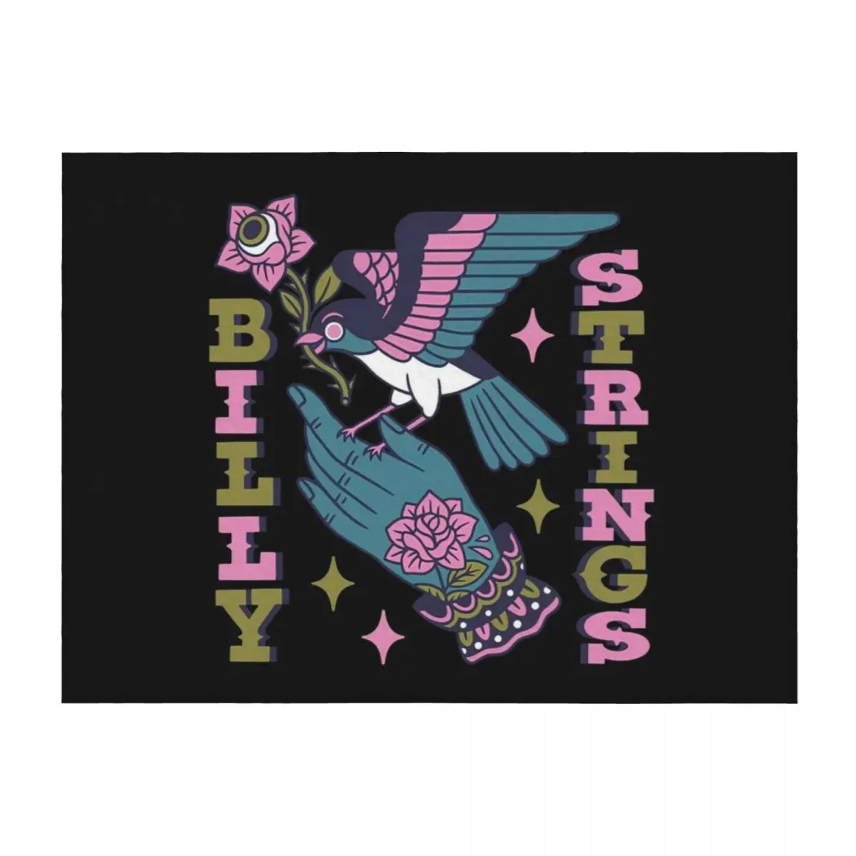 

Billy Strings Bird Throw Blanket for winter Bed Fashionable Soft Big manga Blankets