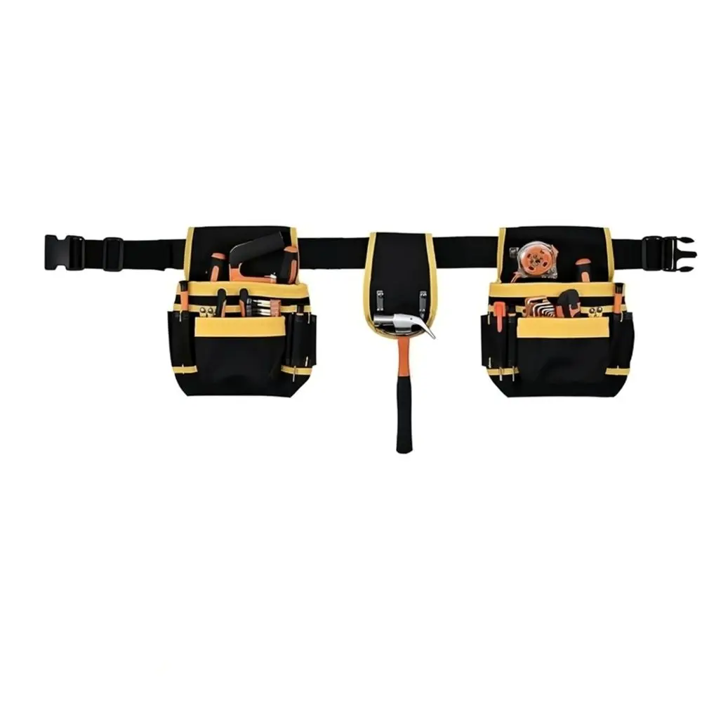 Multi Functional Tool Waist Bag Oxford Cloth Pouch For Electrician Carpenter Repairman Durable Wear Resistant Organizer Belt